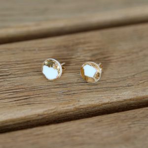 Boucle d'oreilles Fragment rond